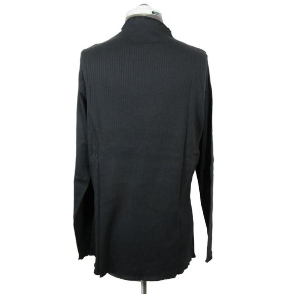 Vero Moda Curve Jeanette ribbed organic cotton blouse - Picture 3 of 12